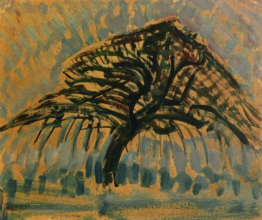 Study for Blue Apple Tree, 1908 by Piet Mondrian