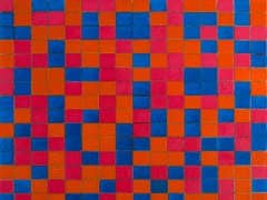 Composition: Checkerboard, Dark Colors by Piet Mondrian