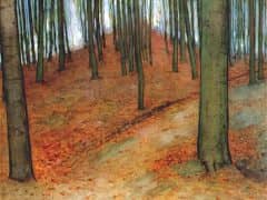 Wood with Beech Trees by Piet Mondrian